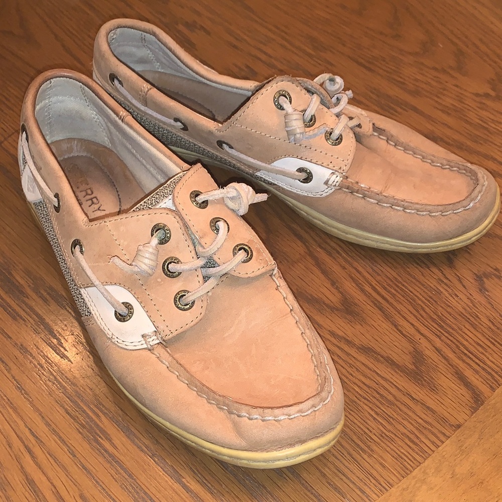 Sperry Women’s Tan Leather Boat Shoes Size 7.5W